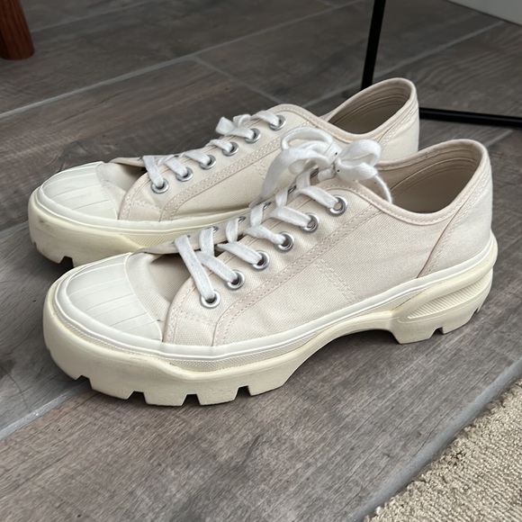 SOLD- H&M Platform Canvas Sneakers - Picture 2 of 6